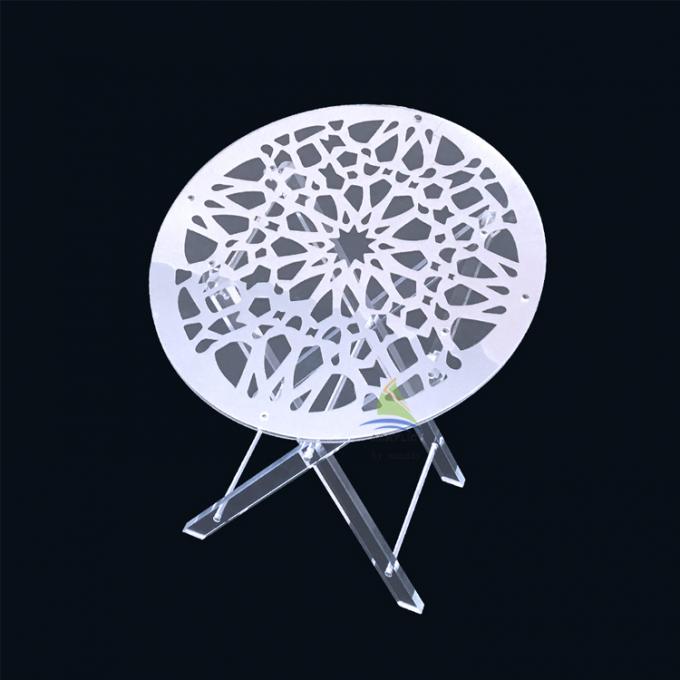 Piquenique acrílico table.jpg da dobradura clara feita sob encomenda