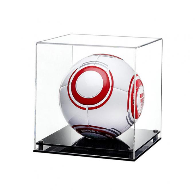 Grande caixa de exposição modelo acrílica clara do cubo para soccer.jpg
