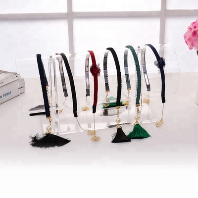 Serviço acrílico do Oem do suporte de exposição do bracelete da exposição acrílica clara da joia