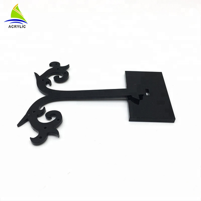 Cremalheira acrílica do suporte do suporte de exposição do brinco da árvore acrílica elegante do preto da exposição da joia