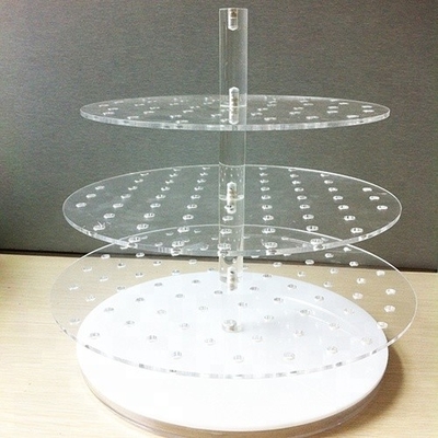 Eco - polonês de cristal acrílico do suporte 3mm da joia da bancada amigável