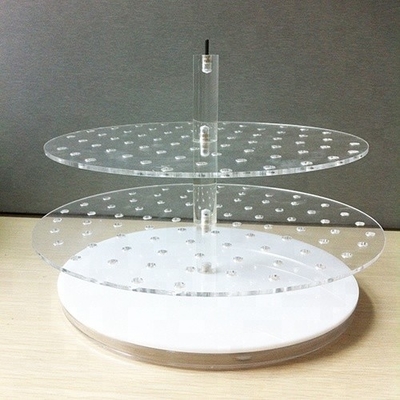 Eco - polonês de cristal acrílico do suporte 3mm da joia da bancada amigável