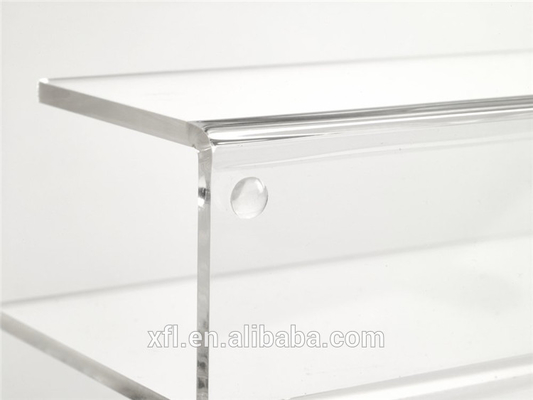 Suporte acrílico do organizador do arquivo do espaço livre superior transparente alto do Office Home