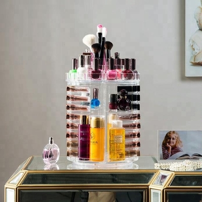 Exposição cosmética acrílica da forma clara que gerencie o organizador acrílico do batom