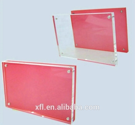 Laser acrílico do bloco da foto dos quadros claros transparentes claros do acrílico cortado