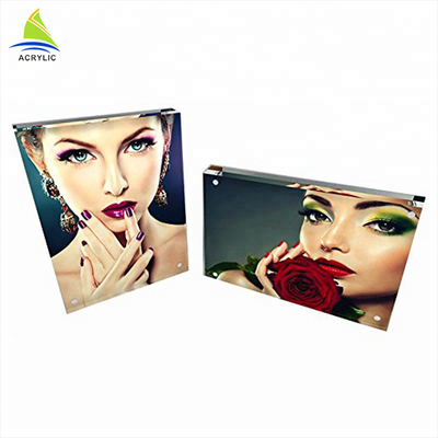 Molduras para retrato acrílicas do espaço livre da forma do nivelamento para o fornecedor do escritório decorativo