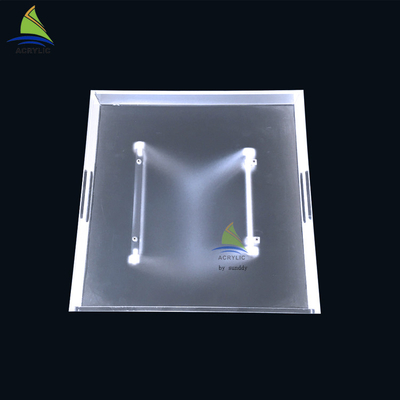 A mobília acrílica feita sob encomenda Innoxious esfrega a mesa de centro lateral do plexiglás