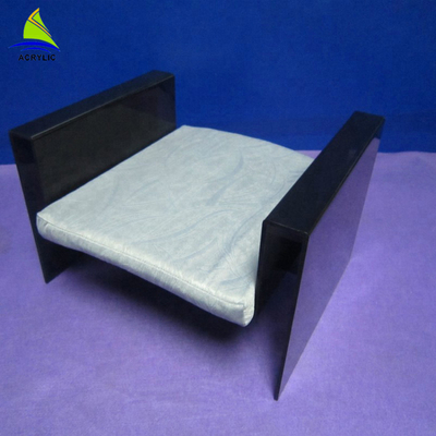 Cama/sofá-cama acrílicos do desenhista da fonte da fábrica do OEM para o cão de estimação feito a mão