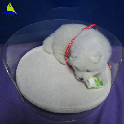 Cama/sofá-cama acrílicos do desenhista da fonte da fábrica do OEM para o cão de estimação feito a mão