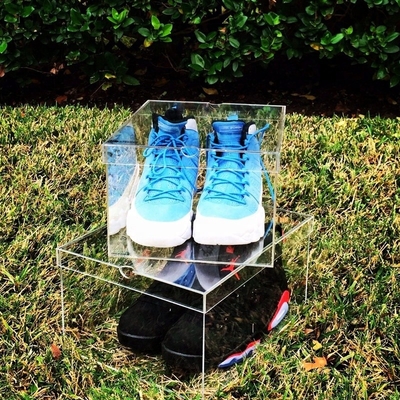 Grande caixa de exposição acrílica relativa à promoção da sapatilha para a vitrina acrílica da sapatilha de Nike