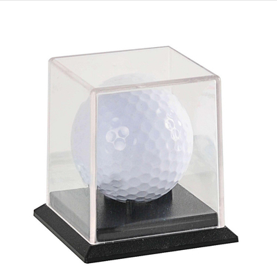 Vitrina acrílica pequena elegante acrílica personalizada da bola de golfe da caixa de exposição