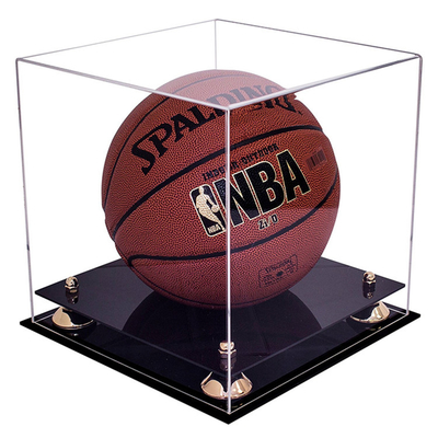 Da vitrina acrílica acrílica do basquetebol da vitrina do cubo de PMMA vida útil longa