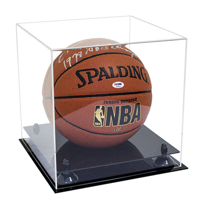 Da vitrina acrílica acrílica do basquetebol da vitrina do cubo de PMMA vida útil longa