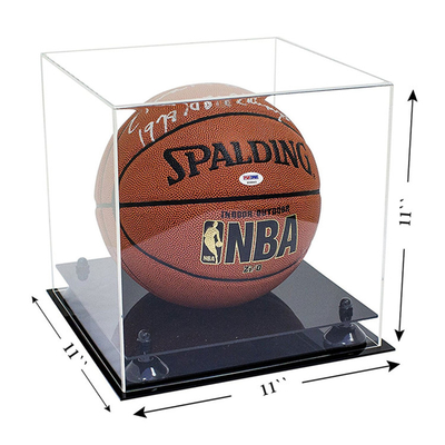 Da vitrina acrílica acrílica do basquetebol da vitrina do cubo de PMMA vida útil longa