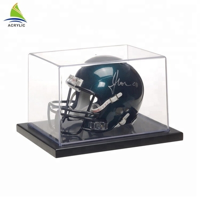 Cubo acrílico Lockable claro feito para encaixotar a exposição para o disco do basebol/hóquei