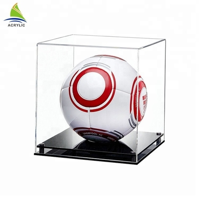 Cubo acrílico Lockable claro feito para encaixotar a exposição para o disco do basebol/hóquei