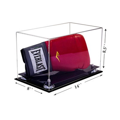 Eco - os recipientes acrílicos amigáveis da exposição cancelam a vitrina acrílica da luva de encaixotamento do Lucite