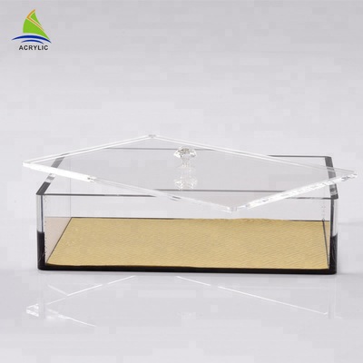 Eco - perspex amigável que desliza caixas acrílicas do cubo do espaço livre da extensão da exposição da tampa