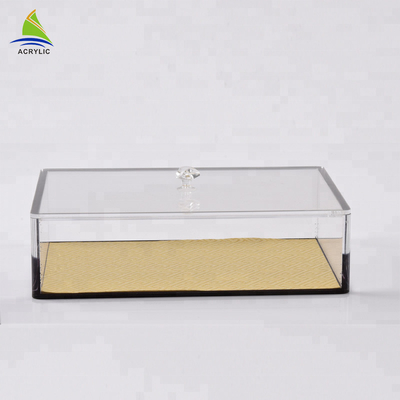 Impressão de tela de seda acrílica de gravação da caixa do ginsém do presente da caixa de armazenamento da bancada