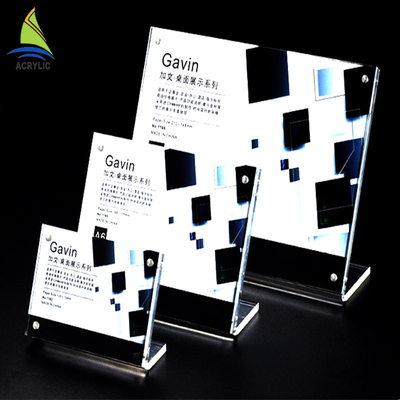 Eco - placa de identificação acrílica do sinal do escritório acrílico amigável do suporte da exposição do sinal