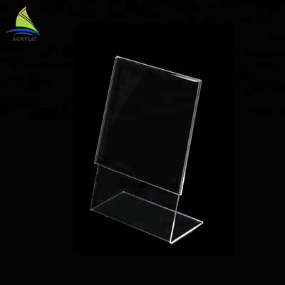Placa acrílica do sinal do suporte feito sob encomenda acrílico minimalista do menu da barraca da tabela do suporte da exposição do sinal