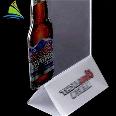 Suporte fresco do acrílico do suporte do cartão da cerveja do projeto de Holde da exposição acrílica profissional do sinal