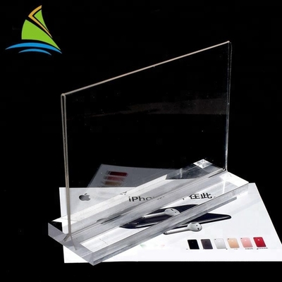 Suporte acrílico superior contrário do sinal da inserção do cartão do melhor sinal feito sob encomenda do logotipo da qualidade