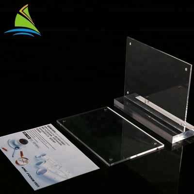 Suporte acrílico superior contrário do sinal da inserção do cartão do melhor sinal feito sob encomenda do logotipo da qualidade