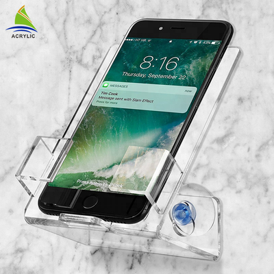 Suporte de exposição poderoso do telefone celular da sução forte com gancho