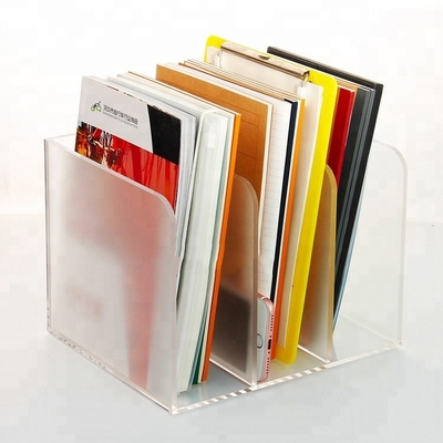 Do projeto acrílico do OEM dos suportes do folheto do plexiglás impressão de tela de seda acrílica de caixa de livro