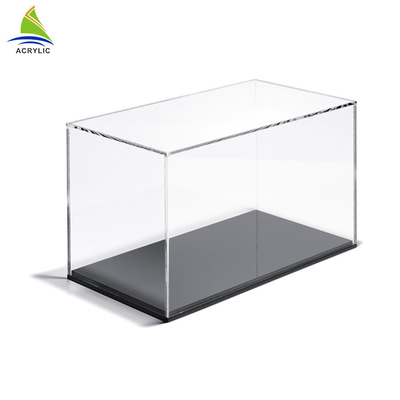 Caixa de exposição acrílica do futebol transparente do OEM, vitrina do capacete da bola