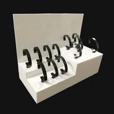 suporte acrílico branco da exposição da loja de 3mm/de exposição relógio da bancada