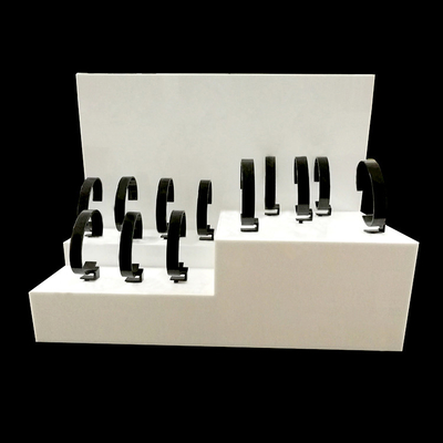 suporte acrílico branco da exposição da loja de 3mm/de exposição relógio da bancada