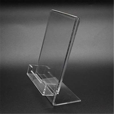5&quot; X 7&quot; suporte inclinado acrílico do sinal da inserção do plexiglás do Lucite com bolso de cartão