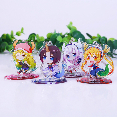 Figura acrílica feita sob encomenda Keychain acrílico impresso do Anime da pessoa de pé da vitrina da bancada