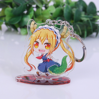 Figura acrílica feita sob encomenda Keychain acrílico impresso do Anime da pessoa de pé da vitrina da bancada