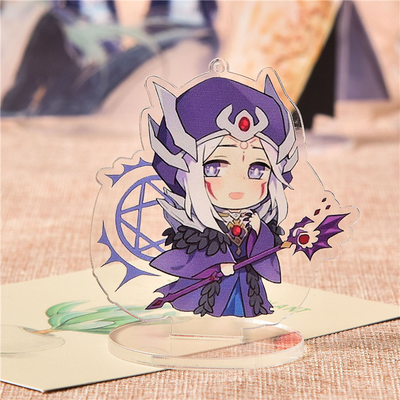 A foto criativa do anime da pessoa de pé da exposição acrílica feita sob encomenda imprimiu a pessoa de pé da tabela da propaganda