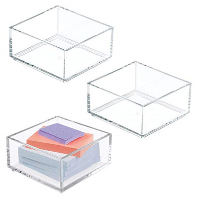 Suportes acrílicos claros personalizados do folheto do Lucite 4x6/suporte pegajoso da almofada nota do papel
