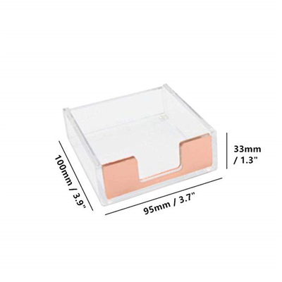 Suportes acrílicos claros personalizados do folheto do Lucite 4x6/suporte pegajoso da almofada nota do papel