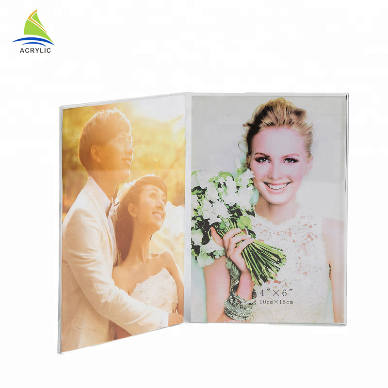 O dobro quente das molduras para retrato acrílicas novas do bloco do estilo tomou partido quadro engraçado da foto da montagem acrílica